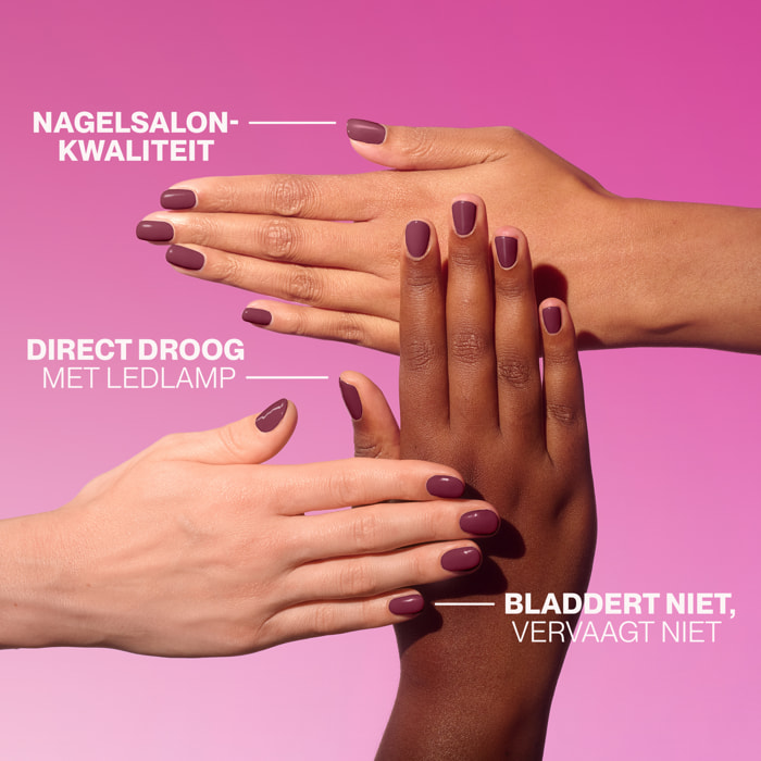 Vernis semi-permanent - 307 Maroon Purple - 15 ml