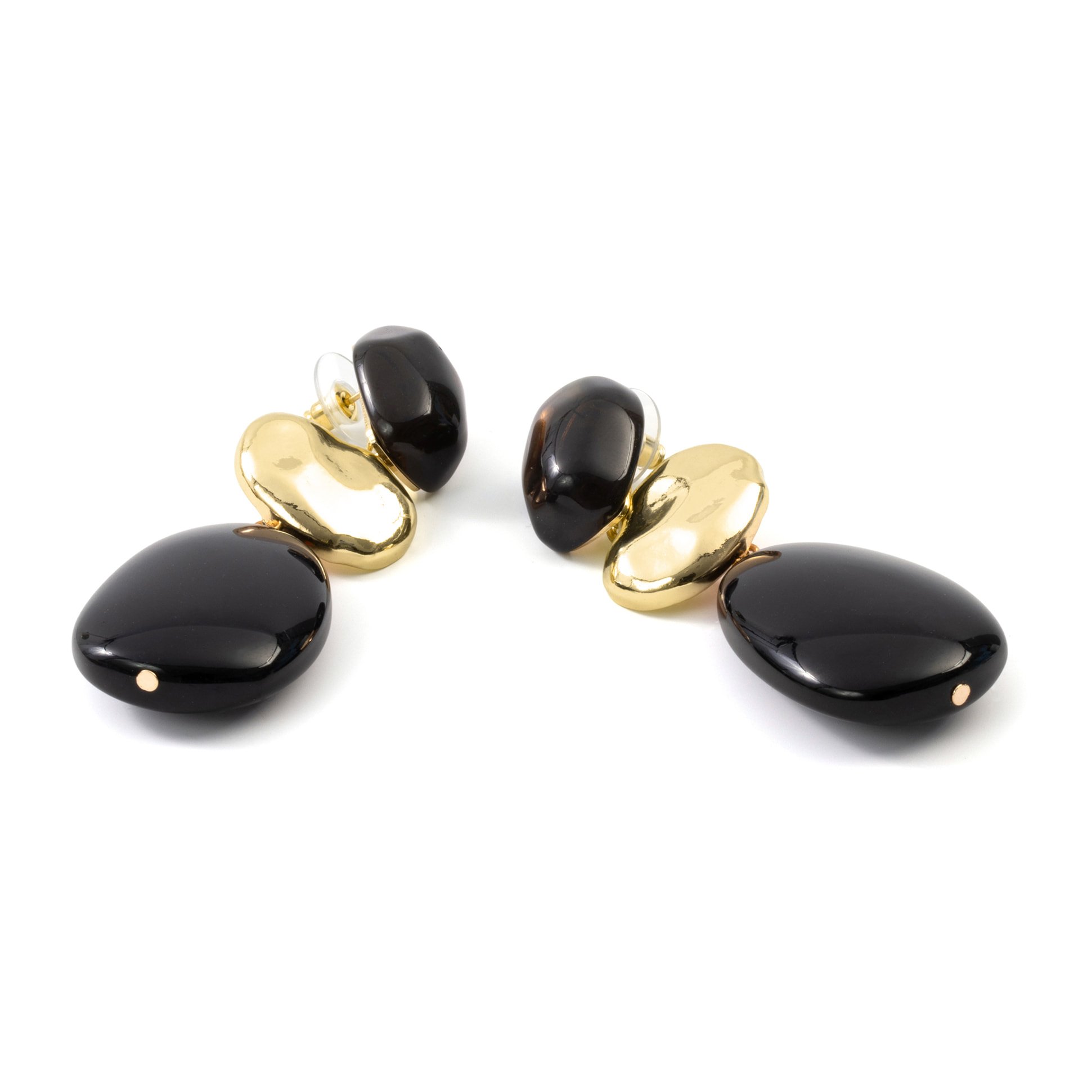Pendientes Zulis acabado oro amarillo 18k