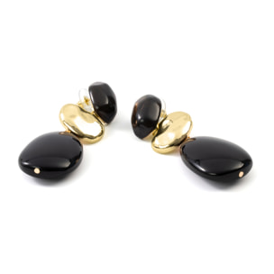 Pendientes Zulis acabado oro amarillo 18k