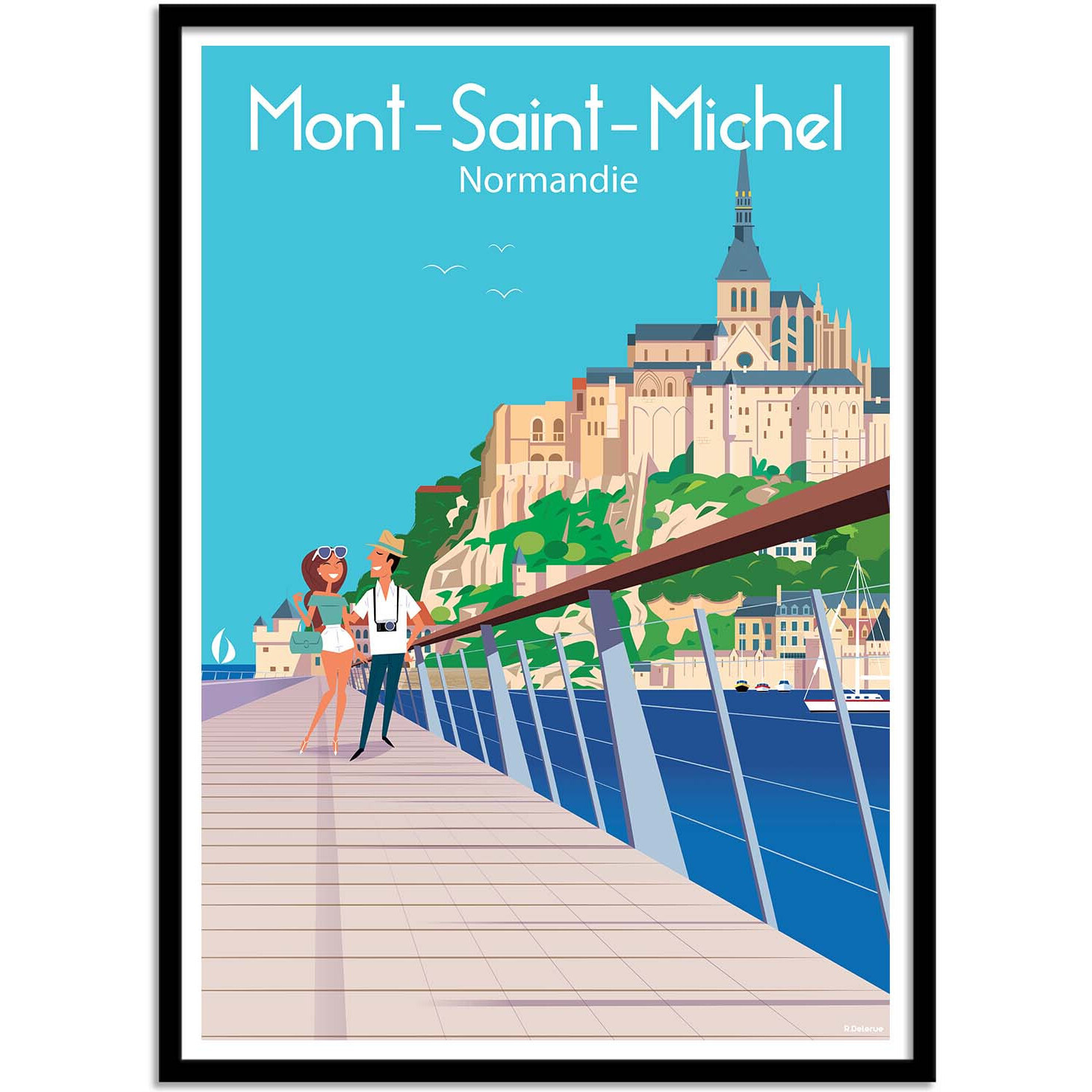 Affiche - Mont Saint-Michel - Raphael Delerue