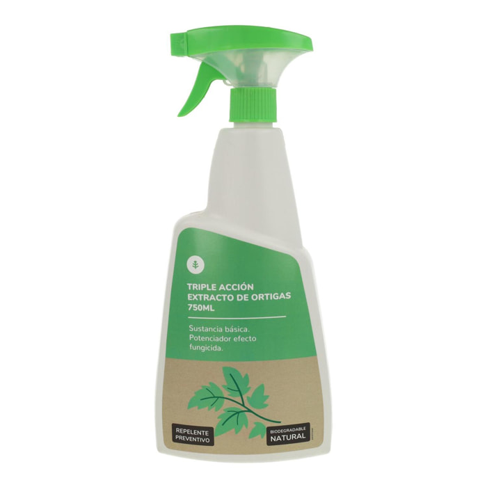 PLANETA HUERTO | Triple Acción Bio Listo Uso 750 ml – Insecticida, Fungicida y Acaricida Natural para Plantas y Huertos