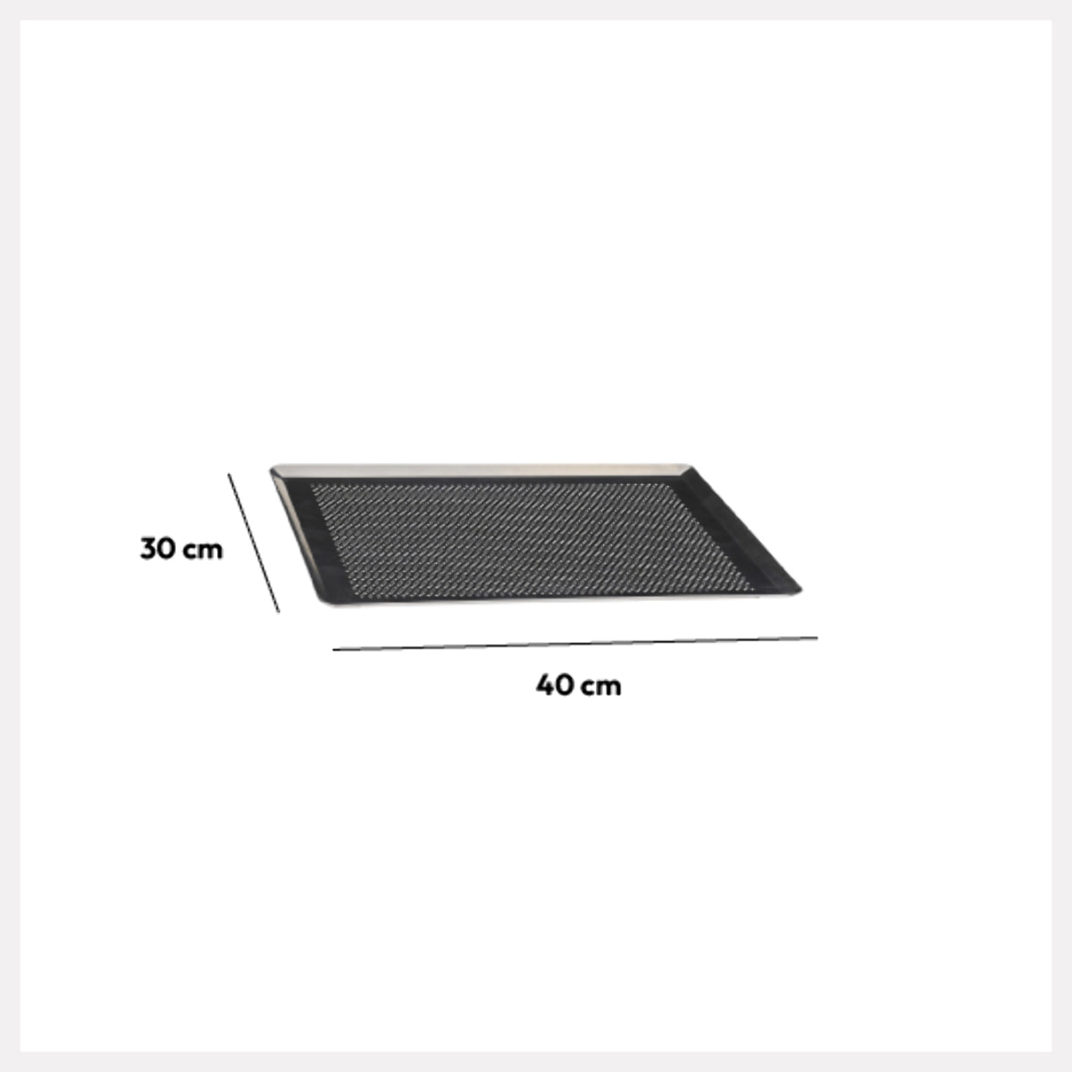 Plaque de cuisson perforée 40x30cm