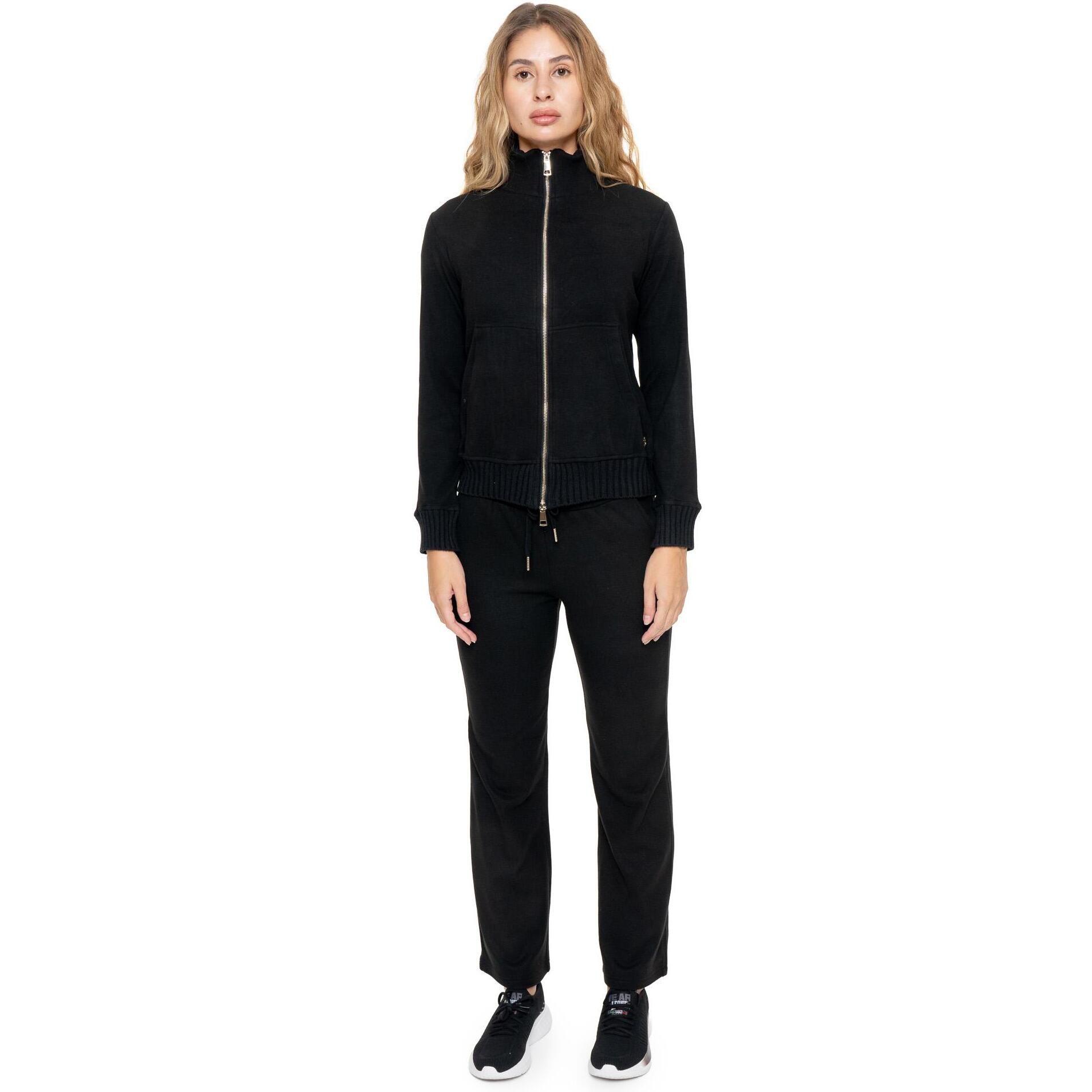 Tuta invernale donna collo alto inserti maglia linea Warm Touch