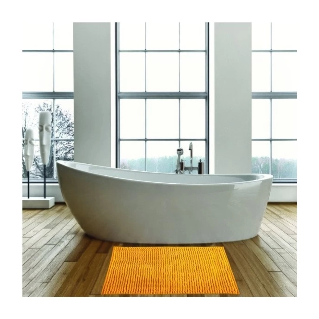 Tapis de bain Microfibre CHENILLE 60x90cm Safran MSV