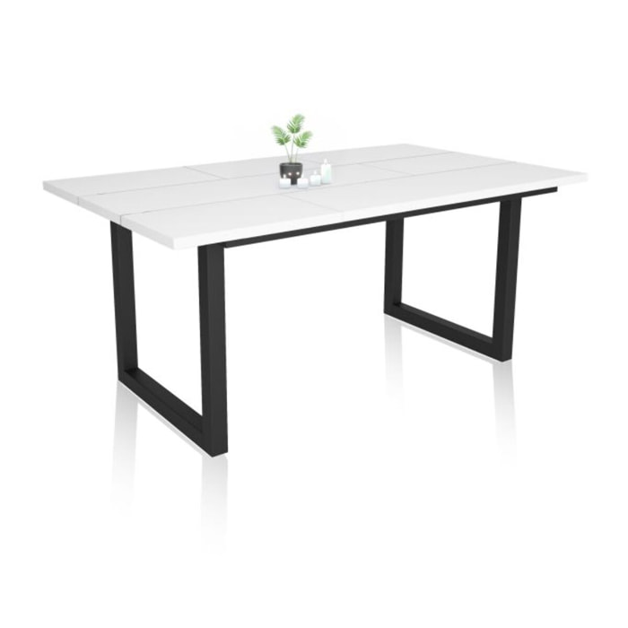 Mesa de comedor Altea 170 Blanco Negro