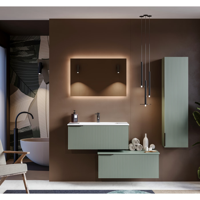 MOBILE DA BAGNO CANNES 90 VERDE SALVIA- 6 PEZZI