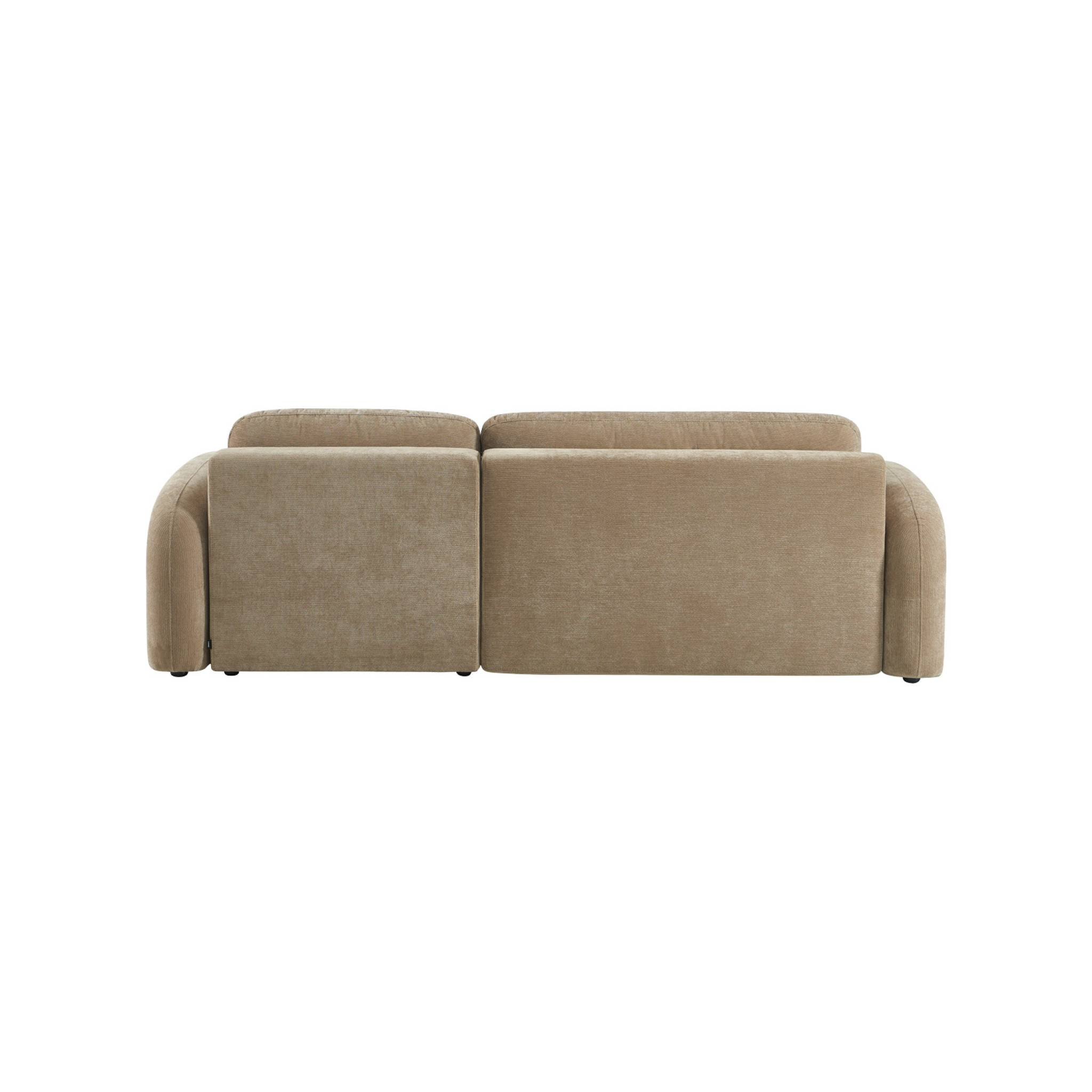Canapé d'angle réversible convertible 3 places tissu avec coffre NOUMA