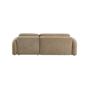 Canapé d'angle réversible convertible 3 places tissu avec coffre NOUMA