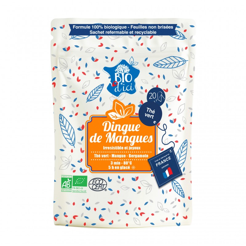 Thé vert Bio Dingue de Mangue - Infusettes 20x2g