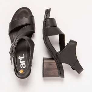 Sandalias con tacón 1872 NAPPA BLACK/ I WISH color Black