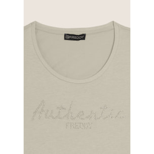 Canotta "Authentic" con logo FREDDY in strass