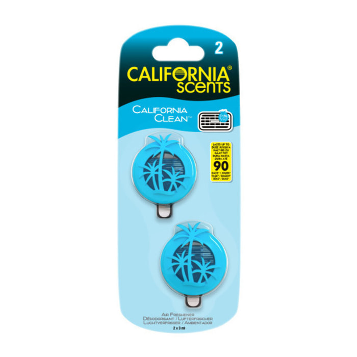 Pack de 2 - CS - Mini Diffuseurs - Senteur California Clean X2