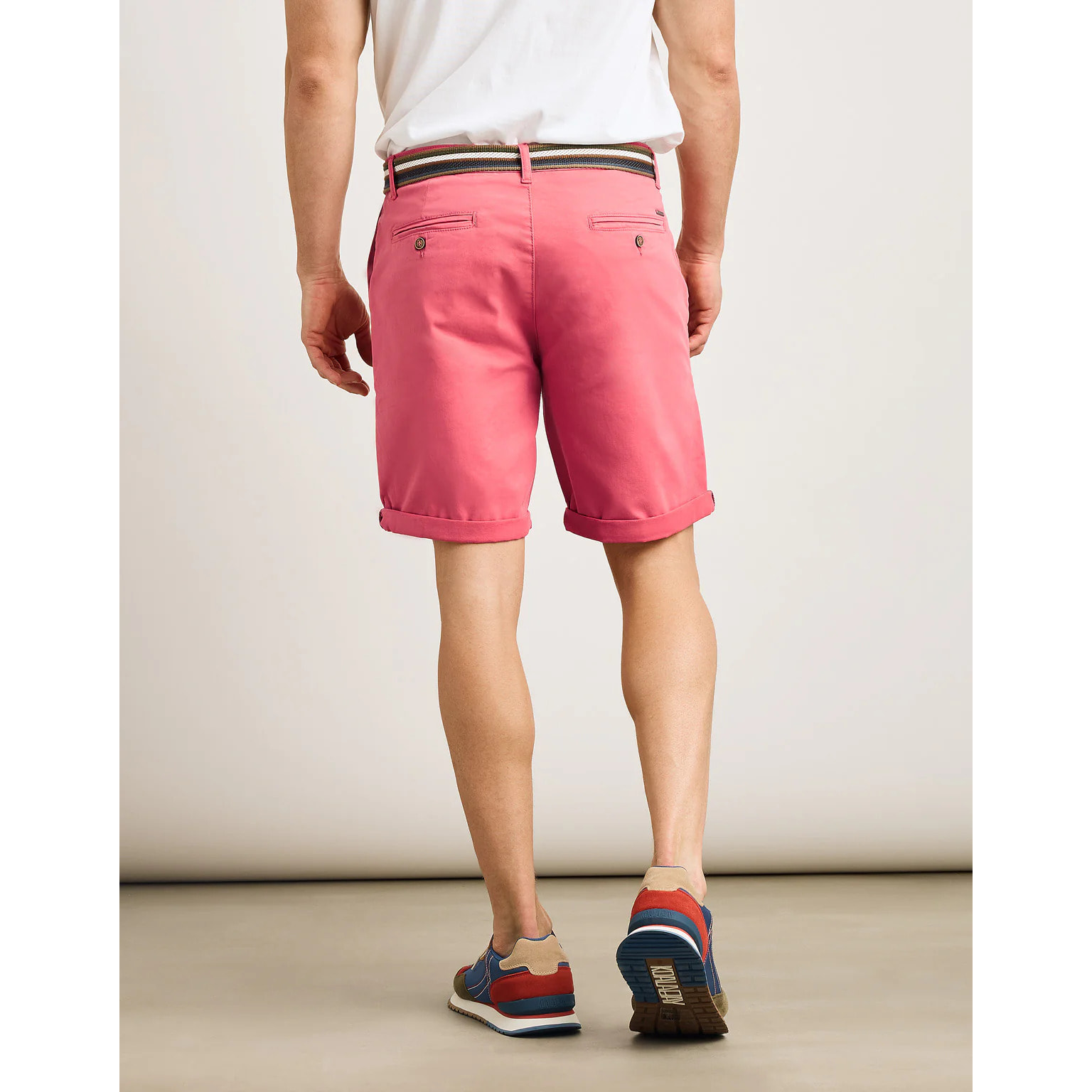 Bermuda Algodón con Cinturón Coral - Esteban
