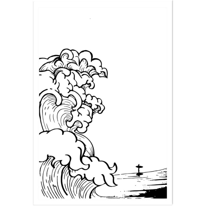 Poster shore break Affiche seule