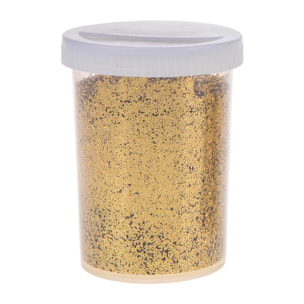 Glitter In Barattolo, 100 Gr - Pezzi 6 - 4,5X8,5X4,5cm - Colore: Dorato - Bianchi Dino - Articoli Natalizi