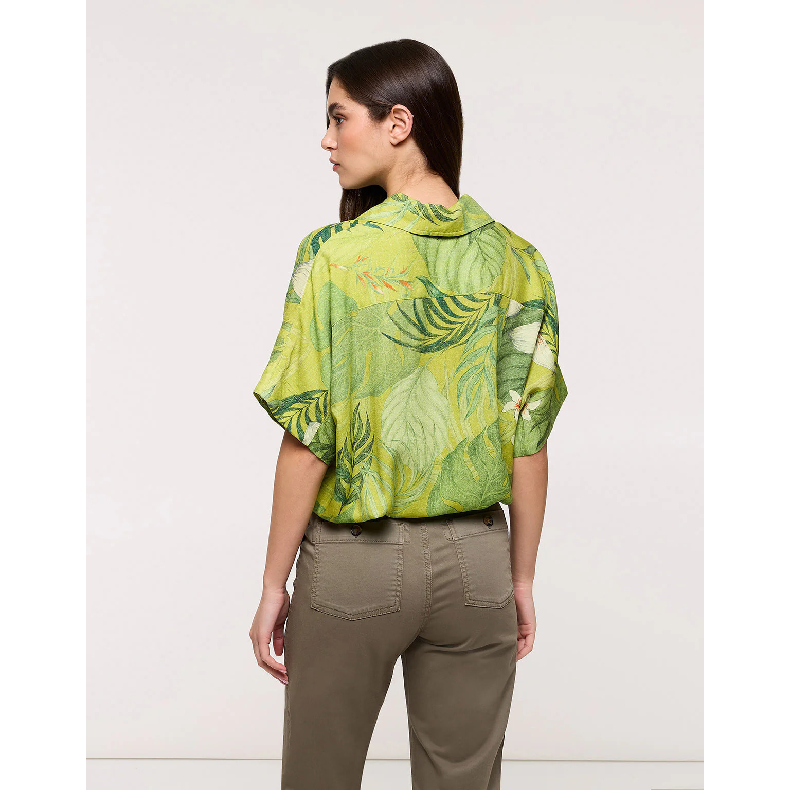 Camisa Manga Corta Verde Pistacho - Leafiros