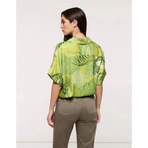 Camisa Manga Corta Verde Pistacho - Leafiros