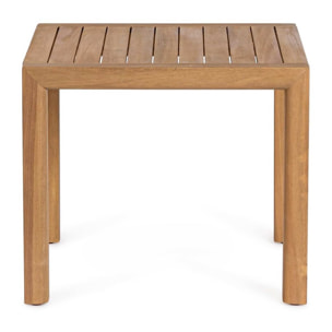 Tavolino quadrato MONSARAZ in legno di acacia, 47×47×41 cm