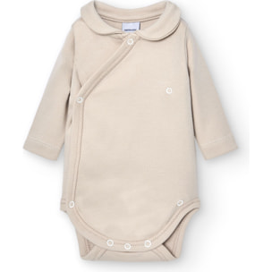 Body cruzado bebé manga larga con cuello