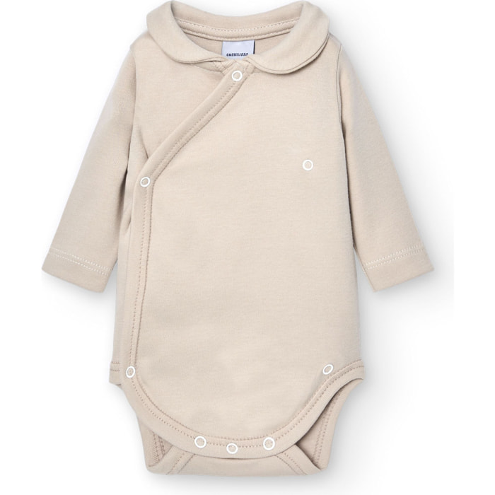 Body cruzado bebé manga larga con cuello
