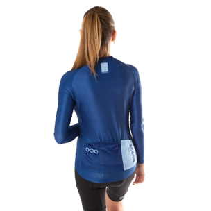 Maillot de manga larga ECOON modelo Tourmalet Women en color Azul