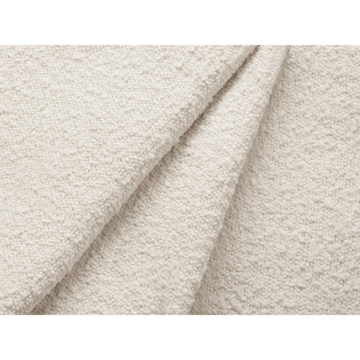 Canapé d'angle gauche convertible avec coffre de rangement "Kyoto" 4 places en bouclé beige