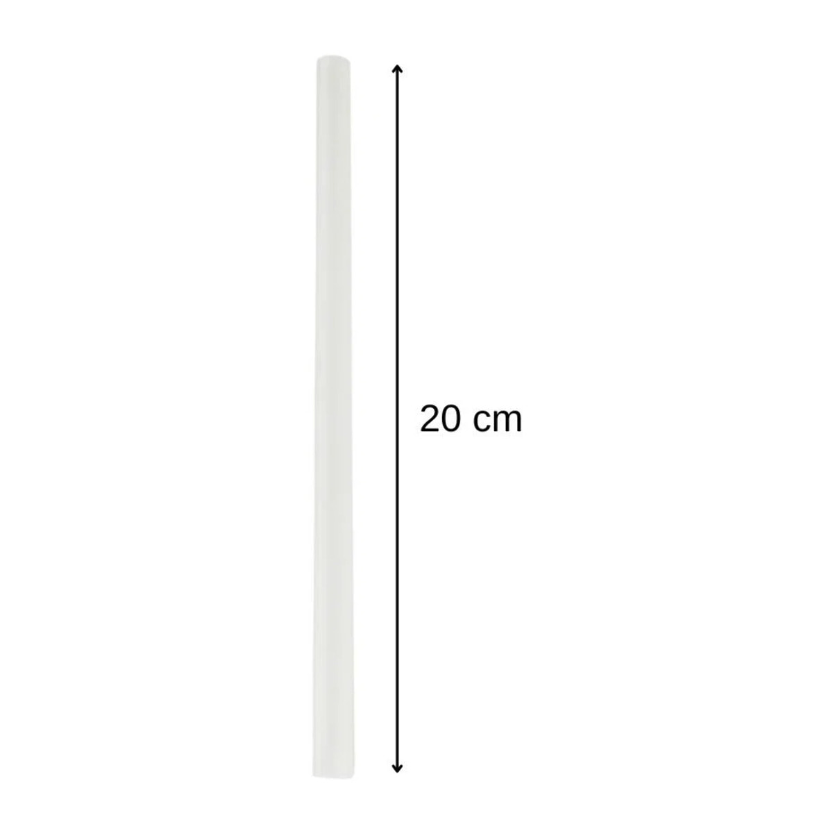 Lot de 8 pailles transparentes et réemployables en plastique 20 cm Fackelmann Bar Concept
