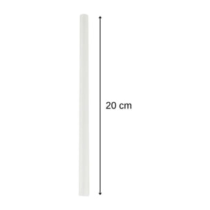 Lot de 8 pailles transparentes et réemployables en plastique 20 cm Fackelmann Bar Concept