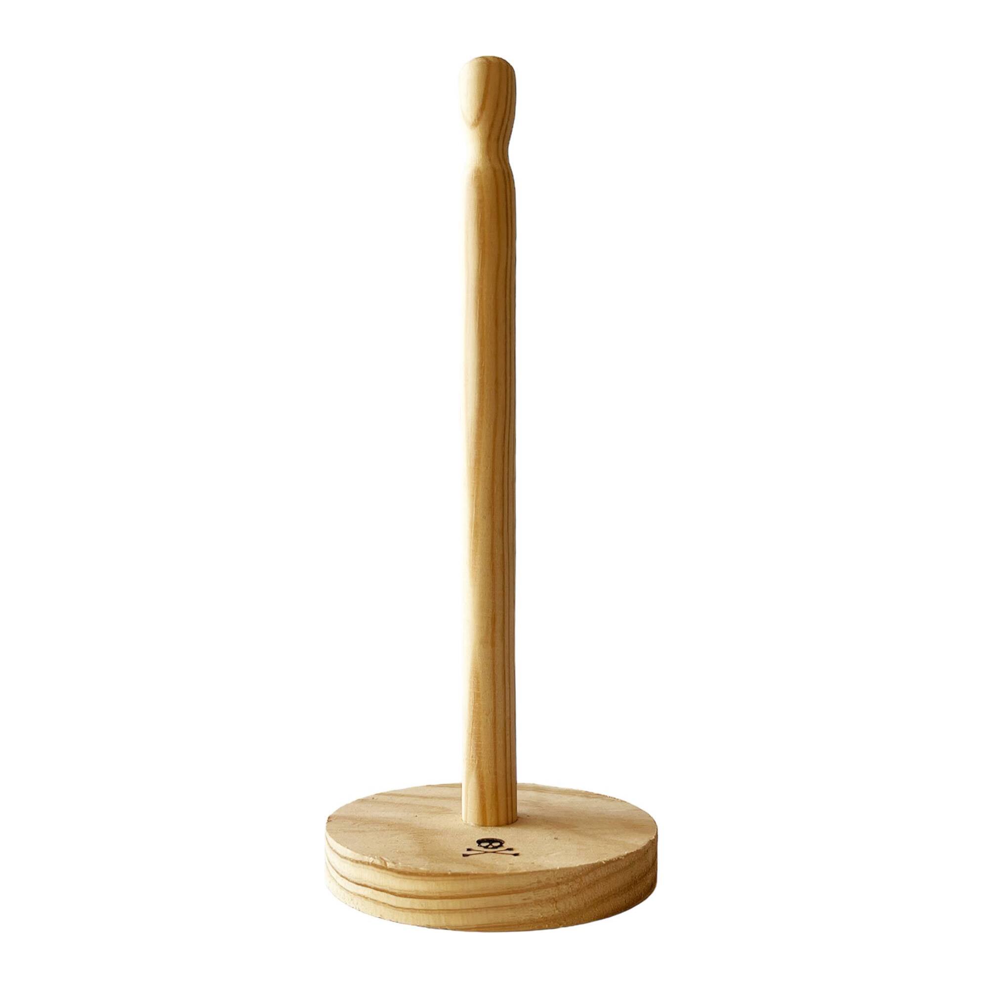 Porta rollo de papel de cocina en madera h.27,5cm scalpers home