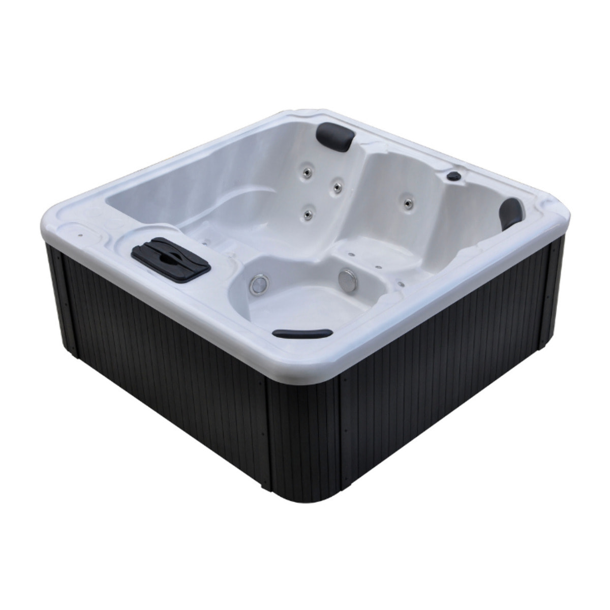 Bestway Spa rigide carré 5 personnes 12 jets eau 14 jets air