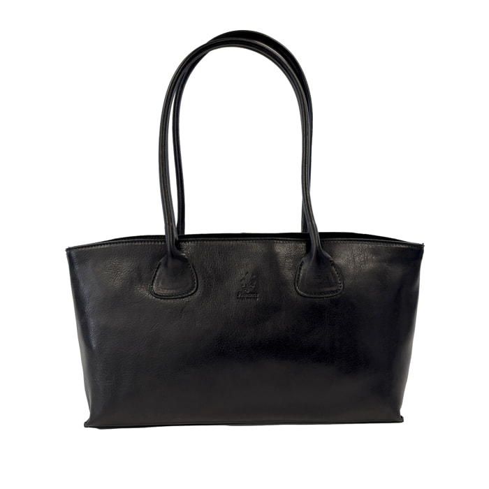 Borsa a Spalla Elegante Borsa Shopper da Donna in Pelle Lucida