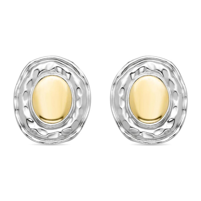 Pendientes Lux by Lux acabadoss en rodio