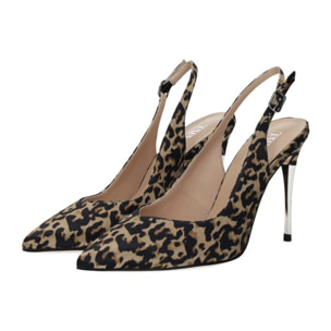 Décolleté sling back Donna Tata Italia Marrone