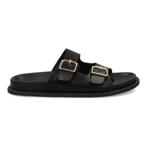 Sandalia hombre cómoda doble hebilla verano