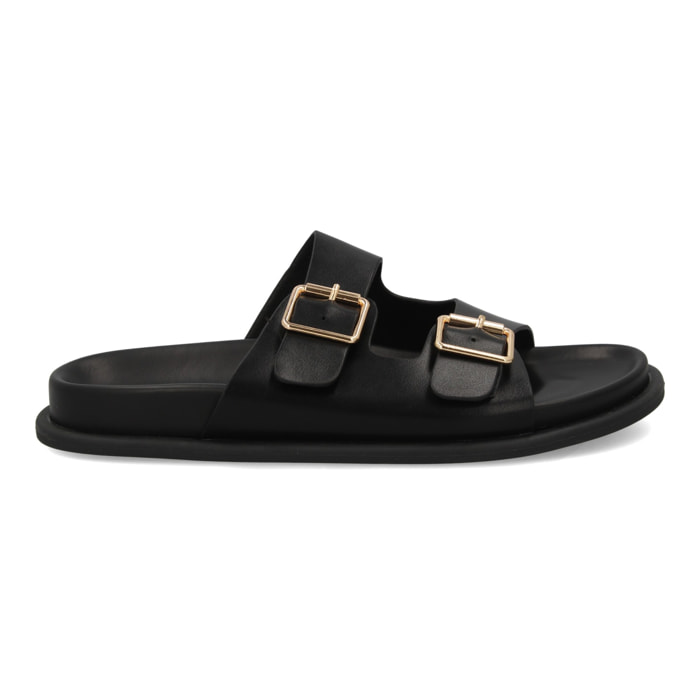 Sandalia hombre cómoda doble hebilla verano