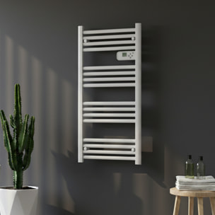sèche-serviettes étroit sans fluide tubres ronds 500 w