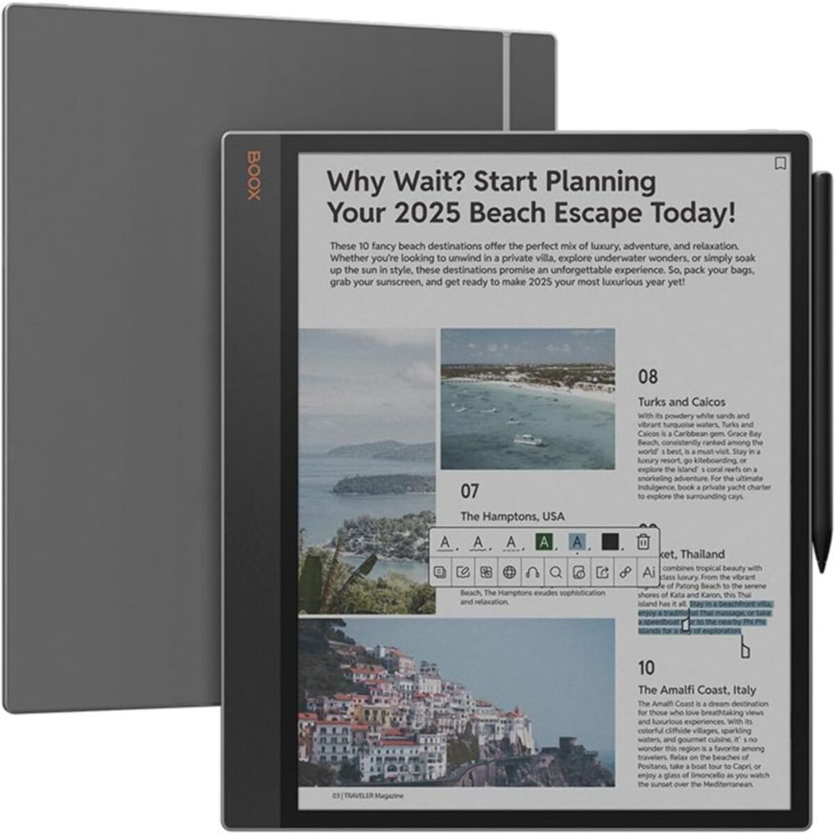 Bloc-notes numérique BOOX Tab X C 13.3''