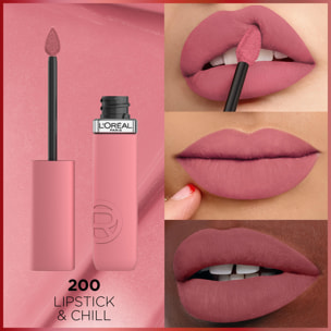 L'Oréal Paris Infaillible Matte Resistance Rouge à Lèvres Liquide Fini Mat 200 Lipstick & Chill