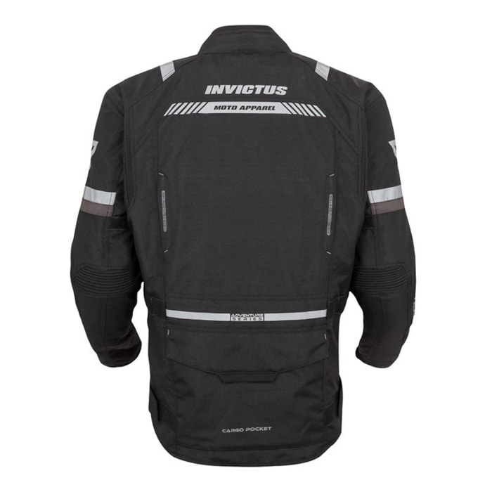 CHAQUETA DE MOTO TRICAPA INVICTUS HERACLES  COLOR GRIS TALLA L