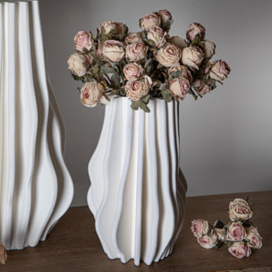 Vaso con righe in rilievo - 26xH34,5x19cm - Pezzi 1 - Bianchi Dino SpA