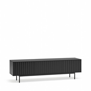 Mueble de televisión Sierra 3 puertas negro