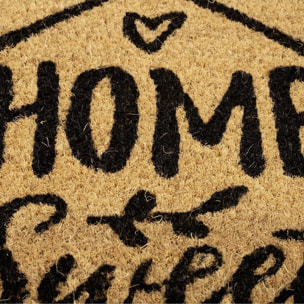Paillasson motif texte en relief, chaleureux, NID