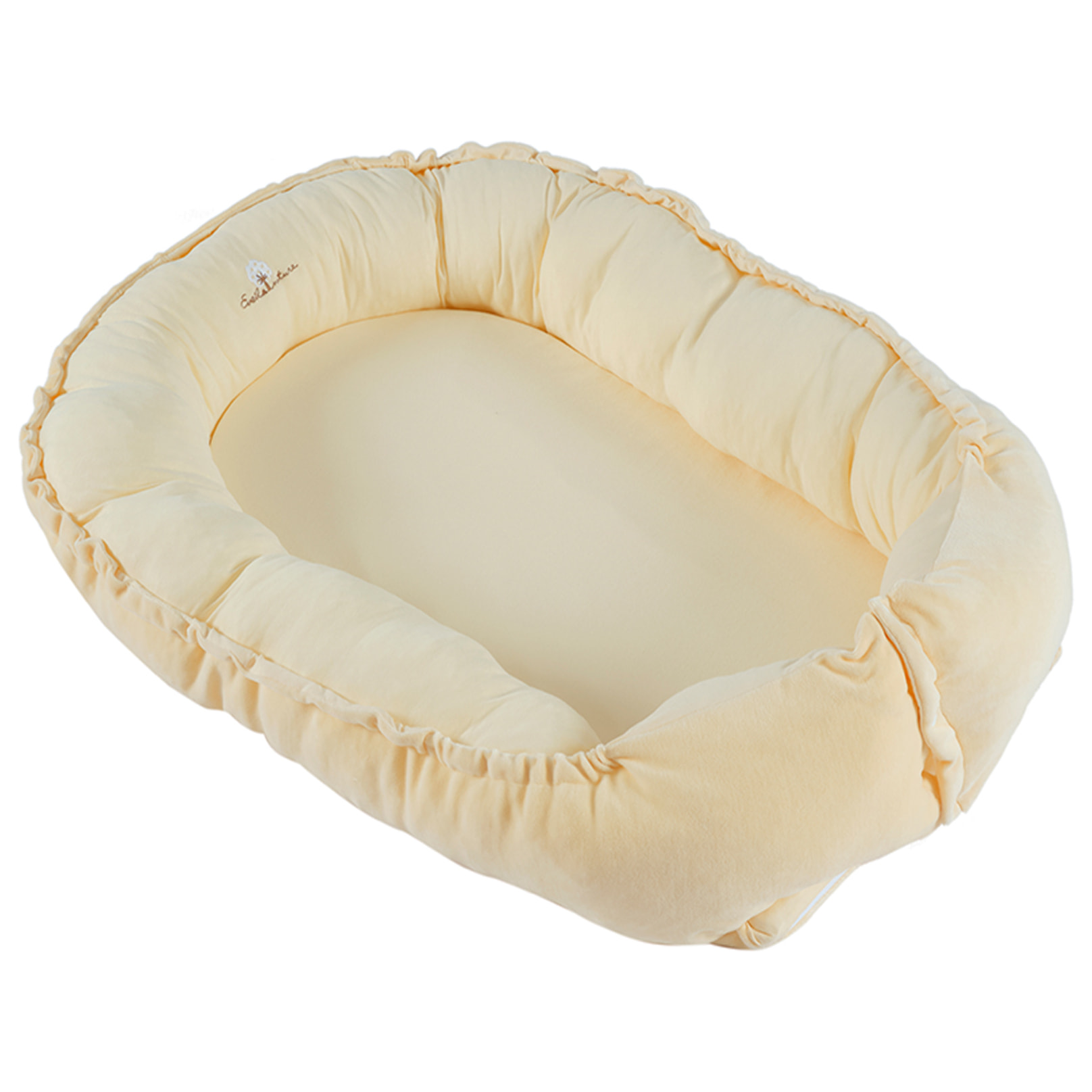 Cocoon bébé 0-6 mois coton bio velours-Jaune