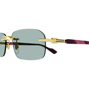 Gafas de Sol Gucci GG1221S-003 de Metal Hombre 56 mm