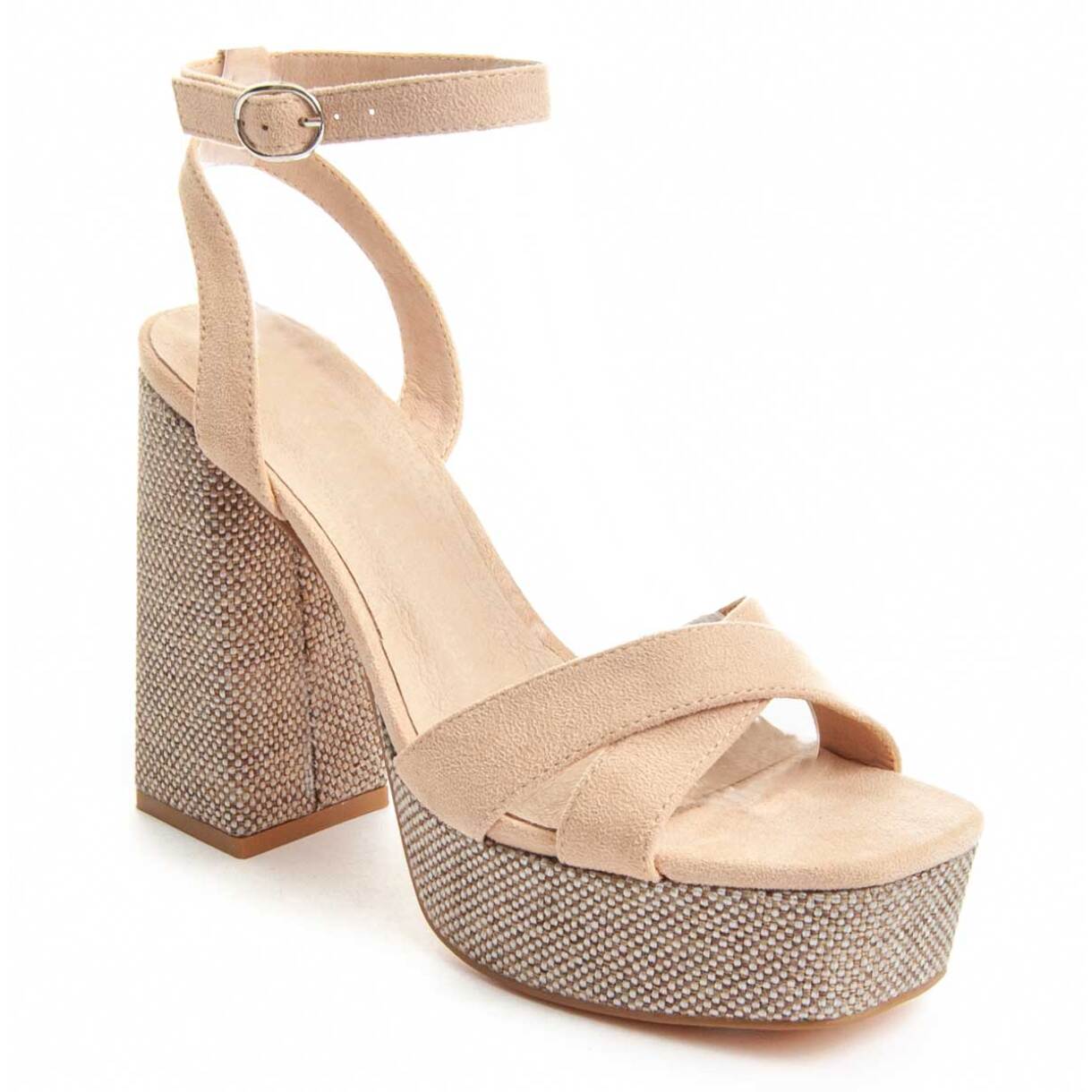 Sandalias de Tacón - Beige - Altura: 13 cm