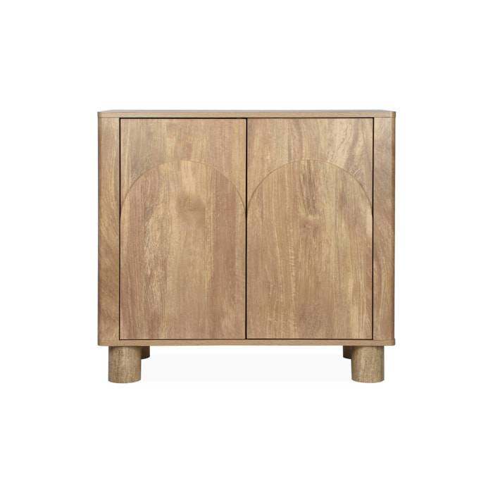 Buffet exotique bois MDF. buffet bas. 2 portes longueur 80 cm