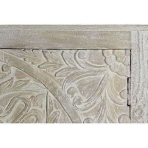 Aparador de Madera de Mango Estilo Mediterráneo Moderno