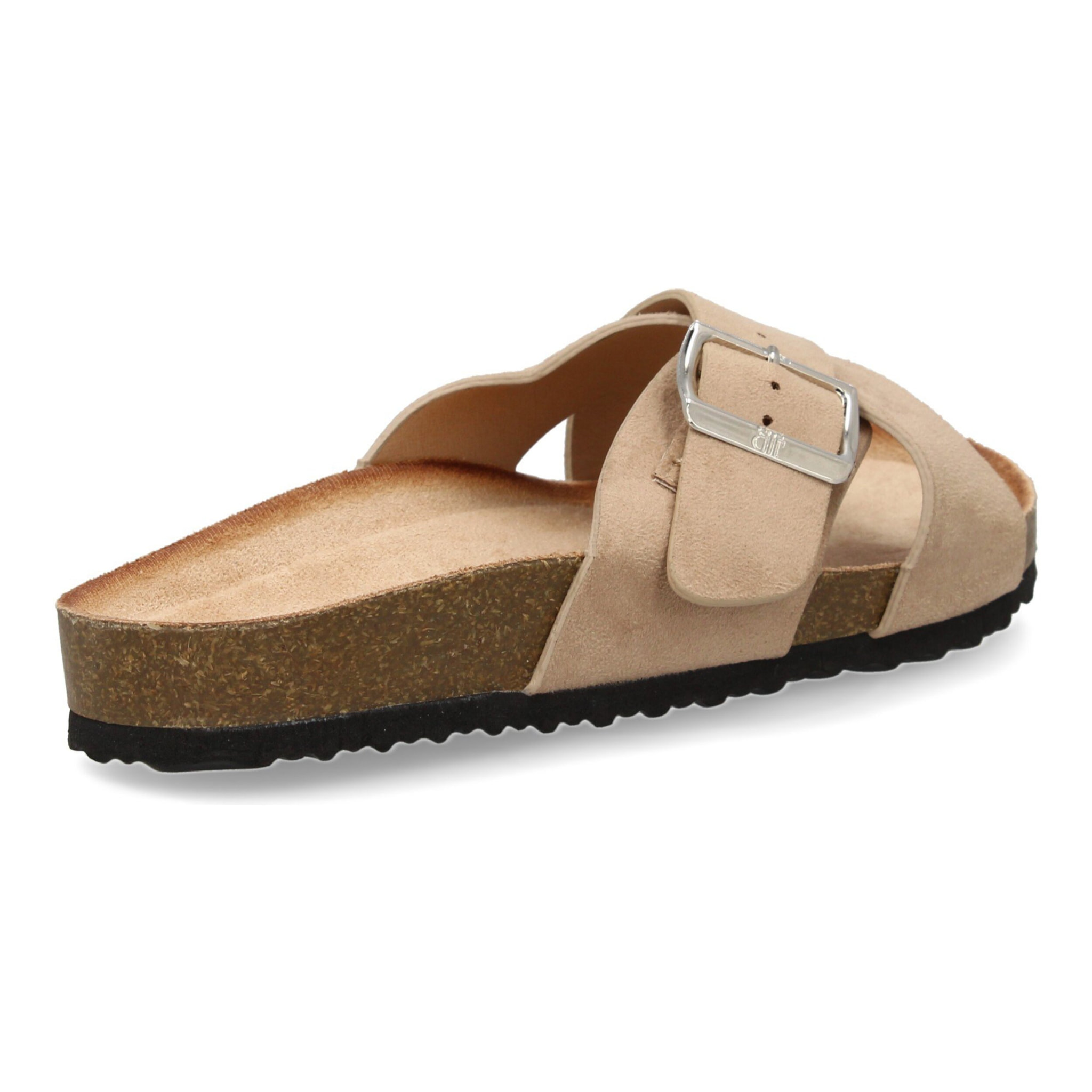 Sandalia Plana de Mujer, Pala entrecruzada, con Planta Anatomica de Bio