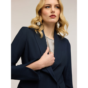 Motivi - Blazer con spacco al fondo manica - Blu