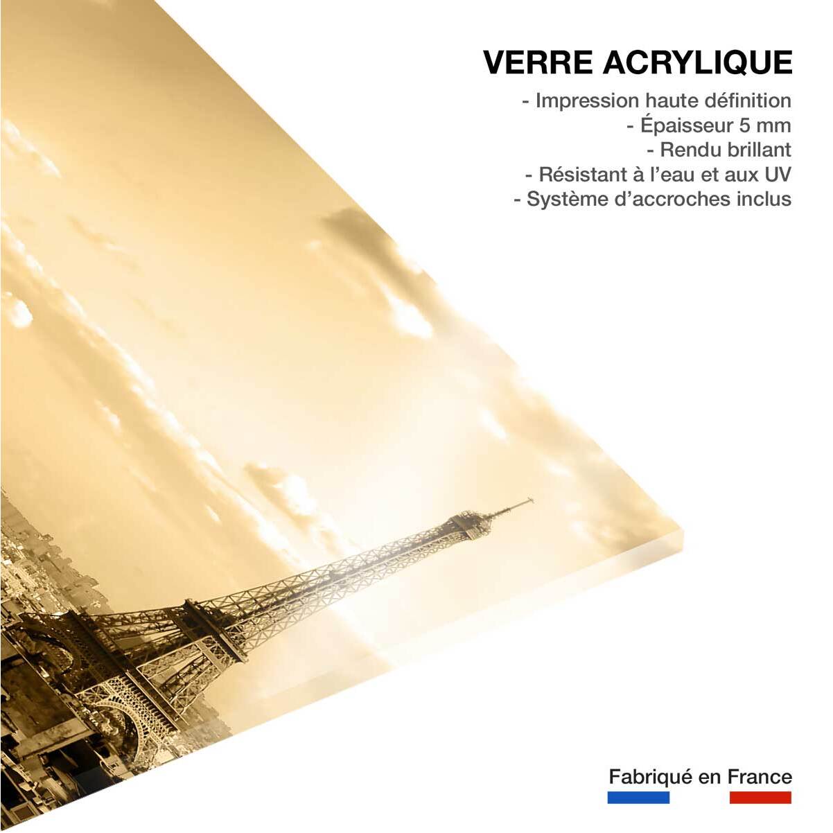 Tableau paris panoramique Tableau plexiglas